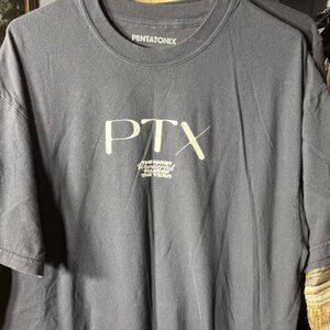 Pentatonix Adult Unisex 100% Cotton Black Graphic Print Tee T-Shirt SZ XL